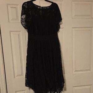 Torrid Black Lace Midi Dress